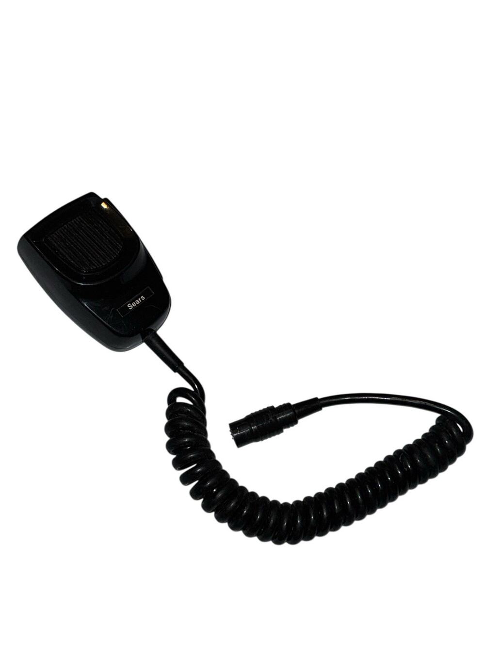 Vintage Sears CB Radio Hand Microphone w/‎ Coiled Cord 5-Pin Plug Japan Untested